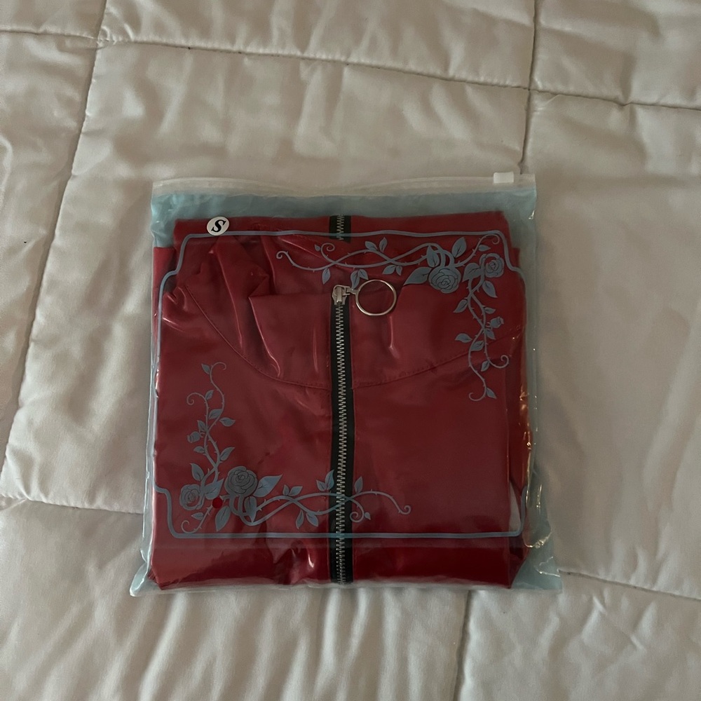 Brand New, Unopened, Women’s Red Umbrella Leather Dress, Latex Costume
